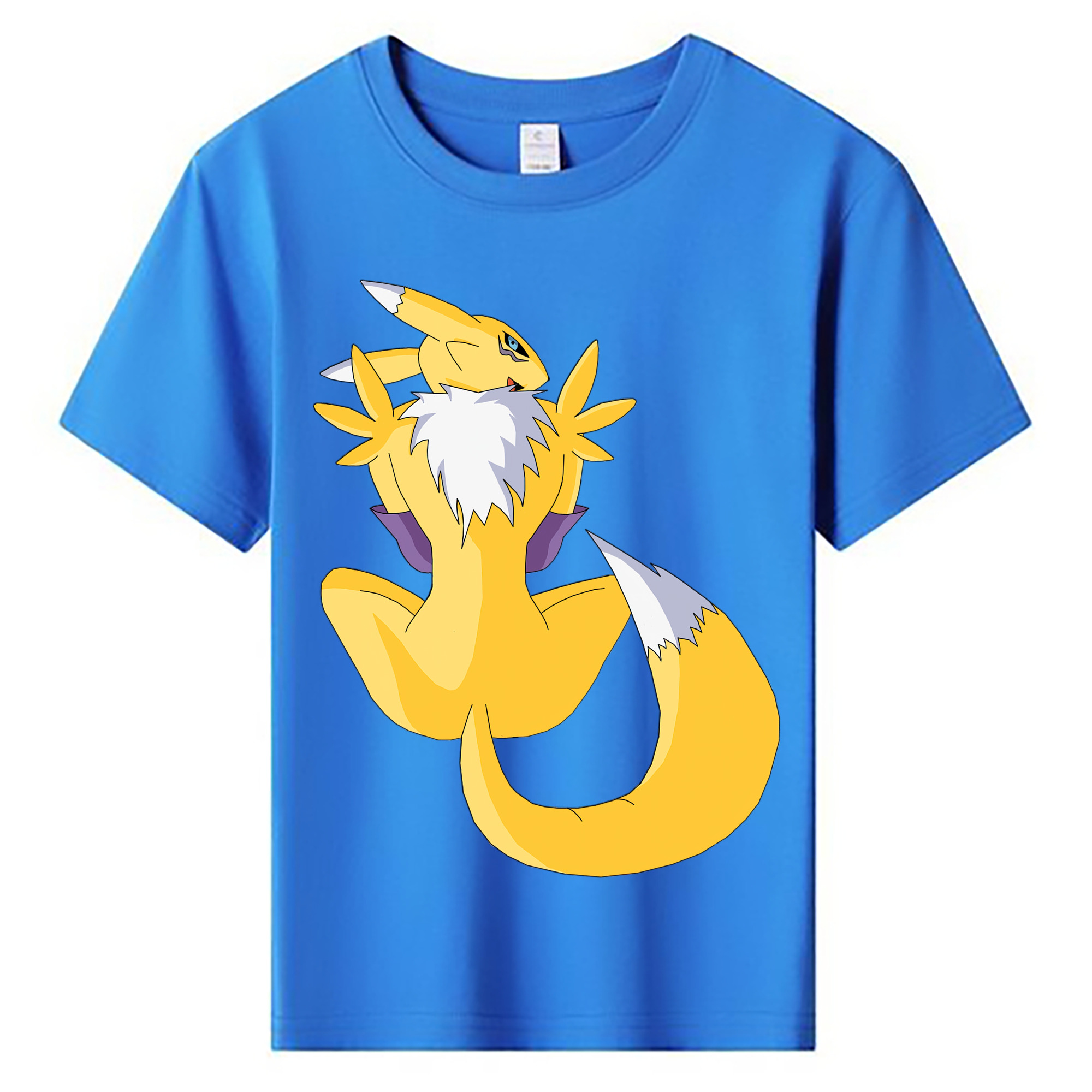 （画像用） Digimon デジタルモンスター/デジモン 綿100％キッズTシャツ（フロントプリント）